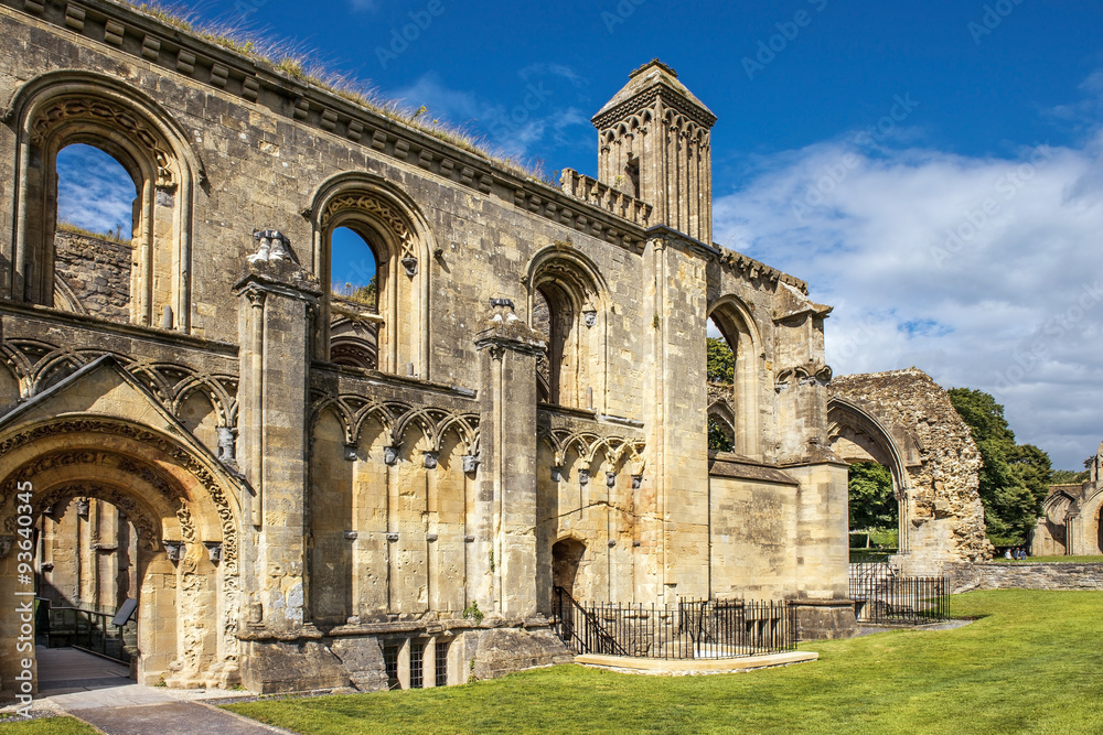 ruins of Glastonbury Abbey, Somerset, England