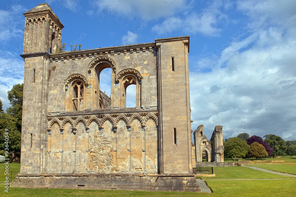 ruins of Glastonbury Abbey, Somerset, England