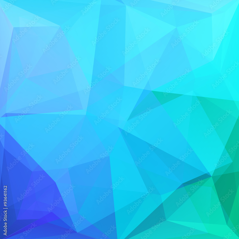 abstract background consisting of blue, green triangles, vector abstract background consisting of blue, green triangles, vector