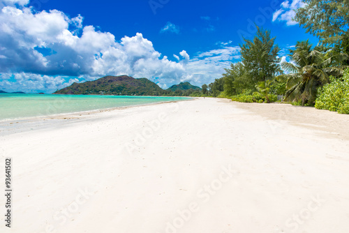 Beautiful beach, Island Praslin - Seychelles photo