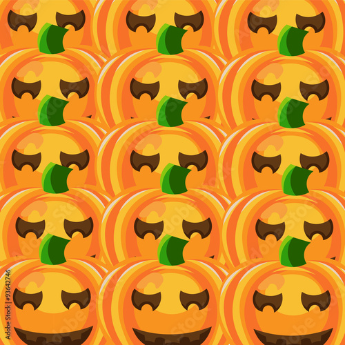 Many seamless pumpkins