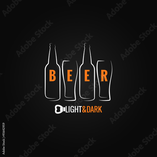beer glass bottle ornate background