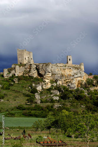 ruins of Castle  Catala  azor  Soria province  Spain