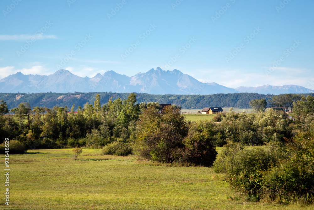 Obraz premium High Tatra mountain peaks 