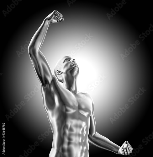 Rendered illustration success concept