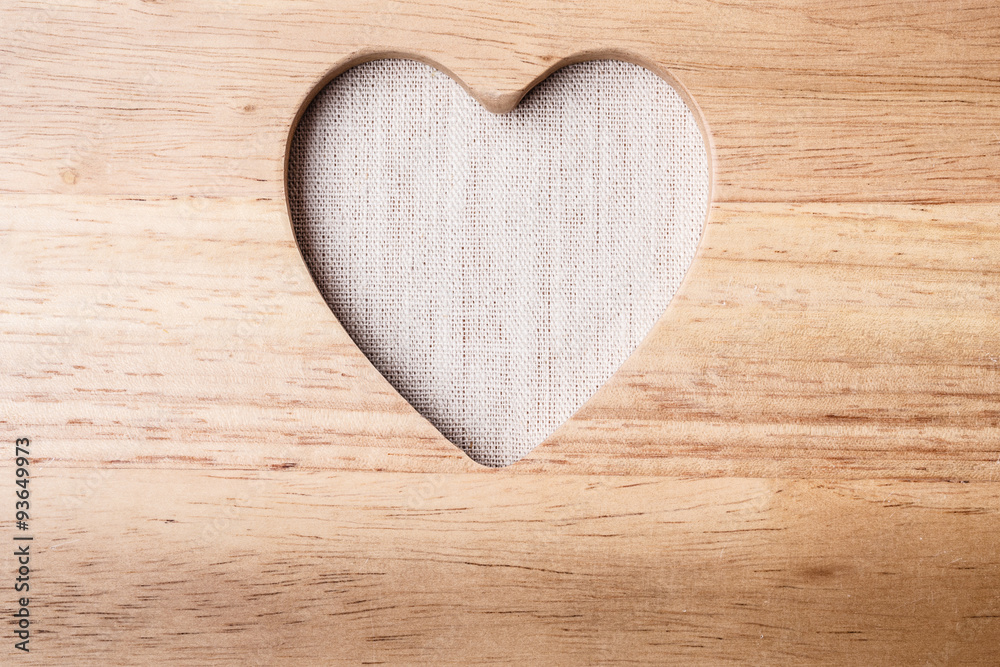 Kitchen board with heart shape as border frame Kitchen board with heart shape as border frame