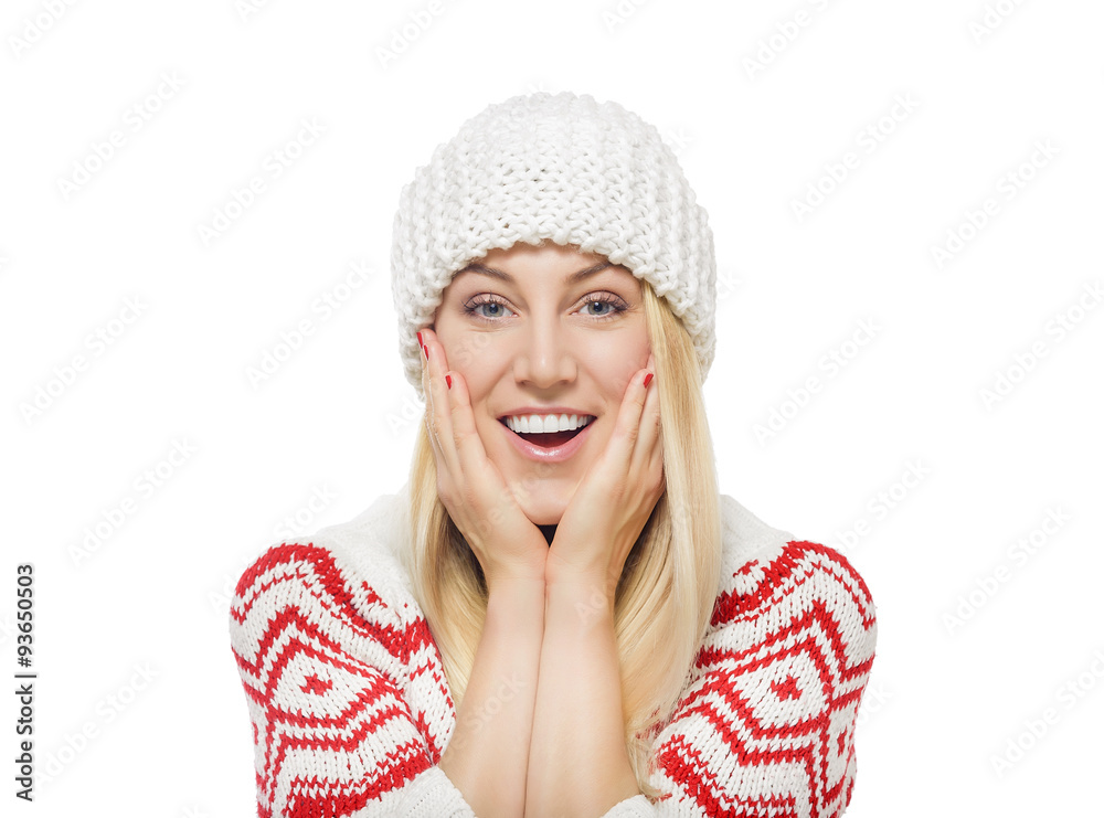 Beautiful blonde in winter clothes. Beautiful blonde in winter clothes.