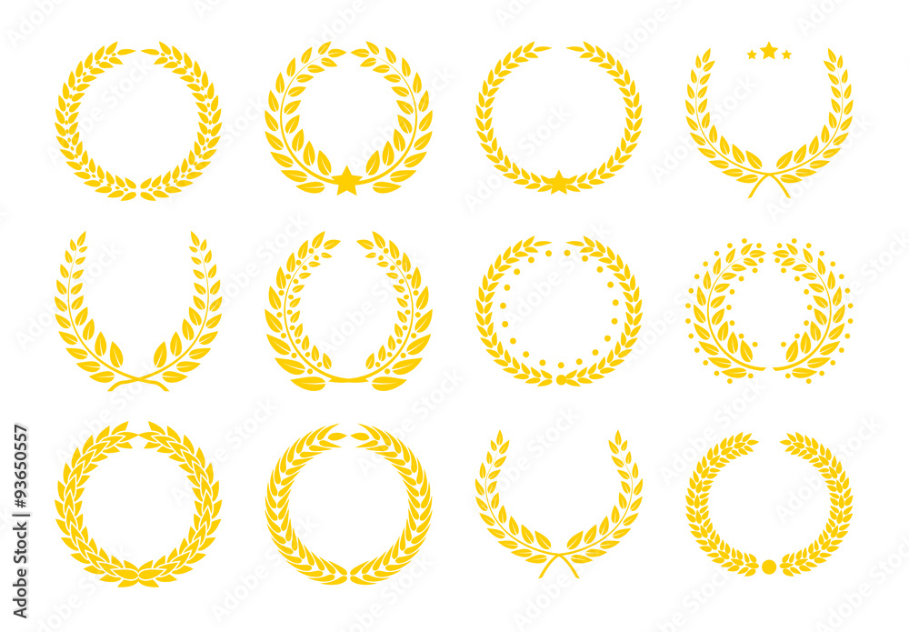 Champions trophy icons. Vector illustration. Champions trophy icons. Vector illustration.