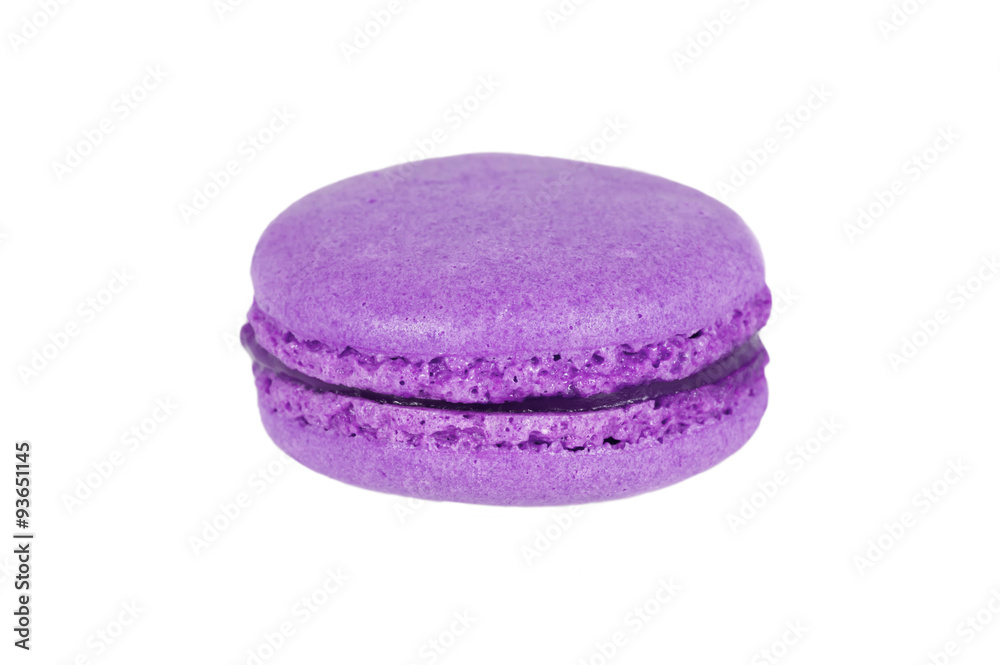 macaroon on white background, lavender purple macaroon on white background, lavender purple