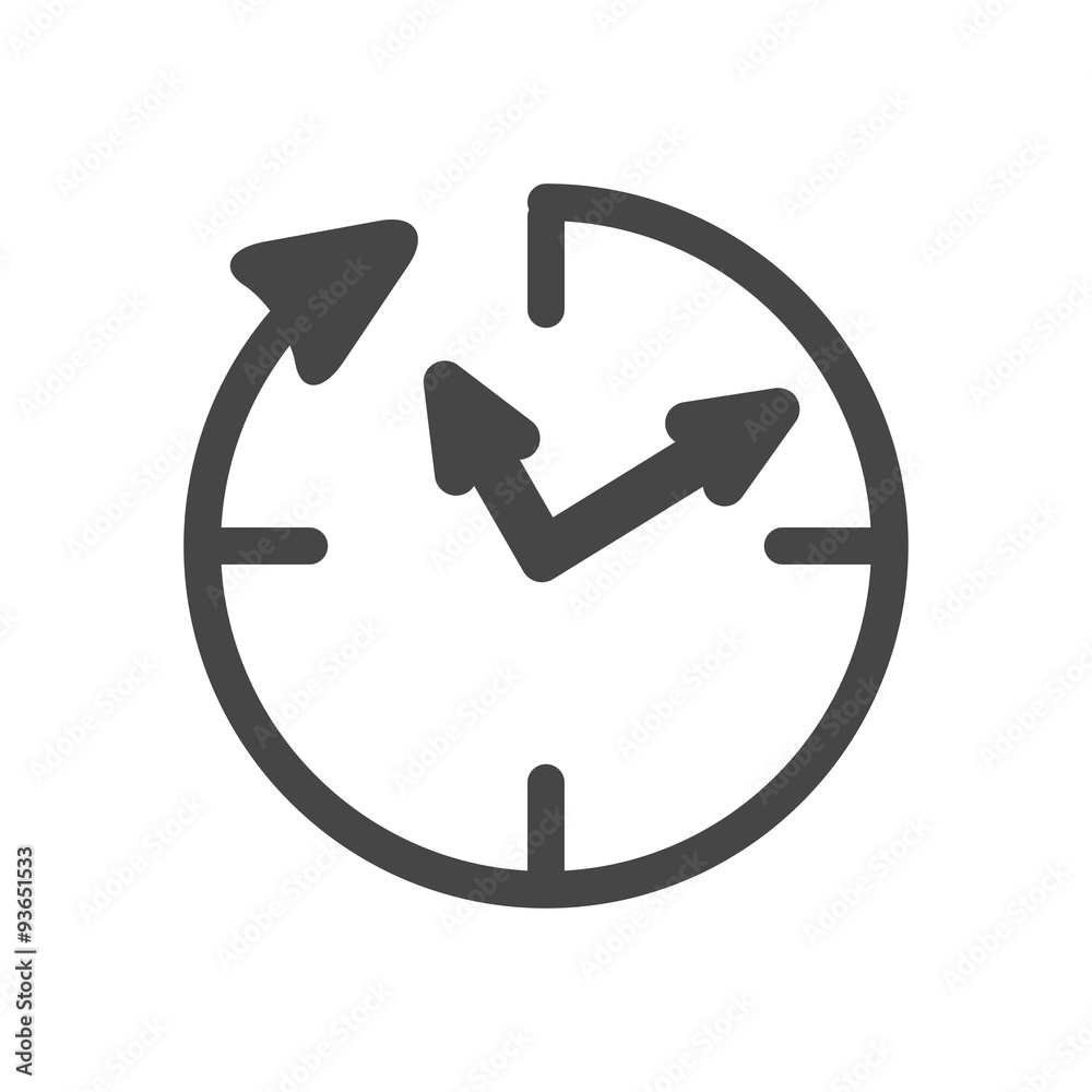 24 hour assistance , clock Icon Isolated on white Background 24 hour assistance , clock Icon Isolated on white Background