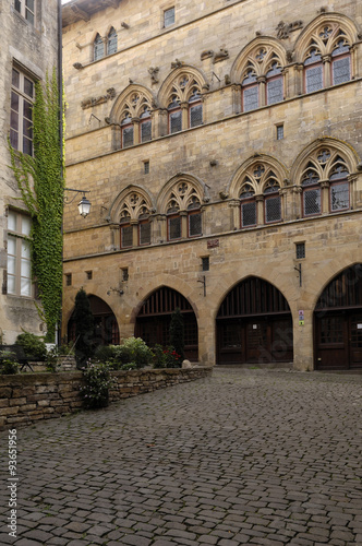 Gothic facade of Cordes Sur Ciel, Tarn, France
