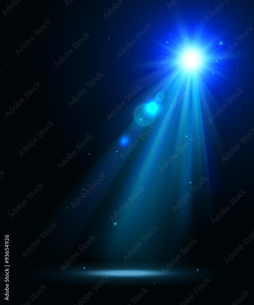 Abstract disco background with blue spot lights. Abstract disco background with blue spot lights.