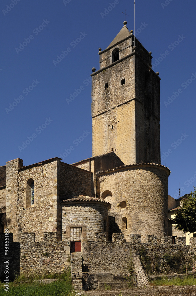 chuch of Sant Llorenç de la Muga, Alt Emporda, Girona province, Spain