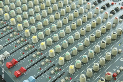 Stock Photo:.Professional Audio Mixer