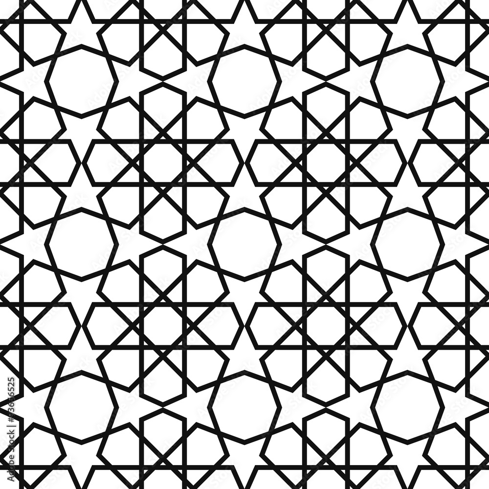 Arabesque pattern. Vector seamless traditional east design. Stock Vector |  Adobe Stock