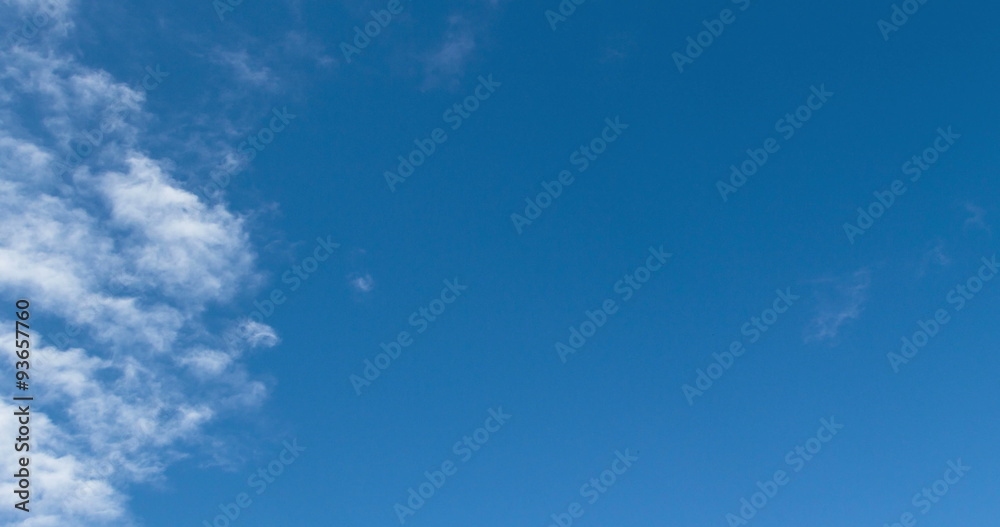 Time Lapse White Clouds In Blue Sky No Landscape 4K