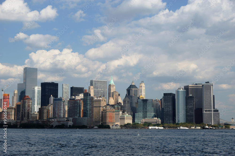 Manhattan skyline in New York 