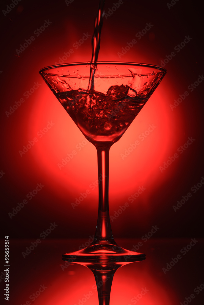 cocktail glass with splashes
cocktail glass with splashes
