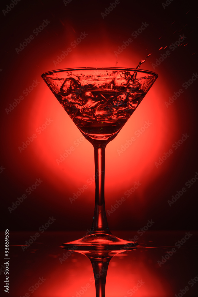 cocktail glass with splashes
cocktail glass with splashes