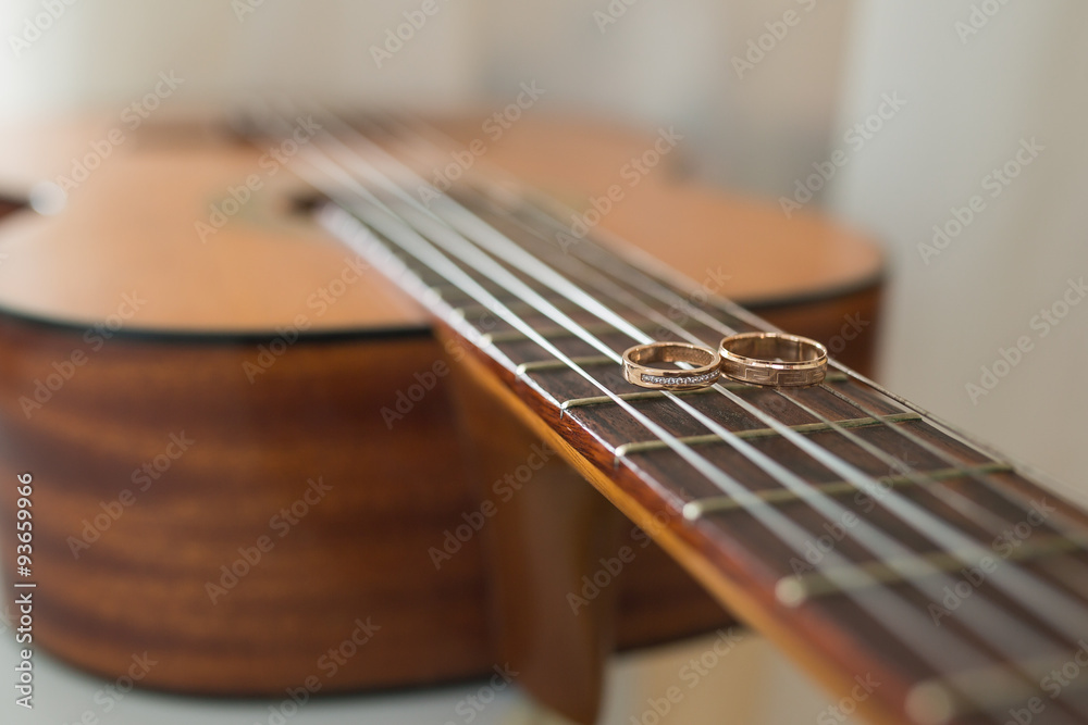 wedding rings on guitar wedding rings on guitar