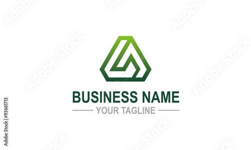 abstract triangle company logo
