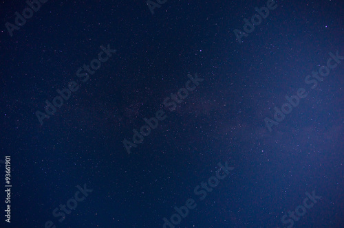 Amazing view of night sky full of stars and milky way © maislam