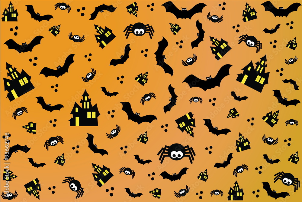 Halloween vector background, vector illustration Halloween vector background, vector illustration