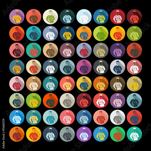 Flat design: longshoreman