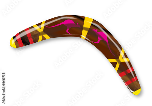 Decorated Boomerang