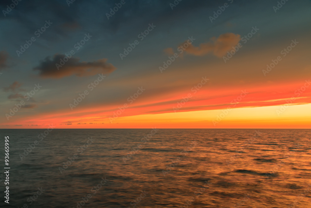 Baltic sea in evening