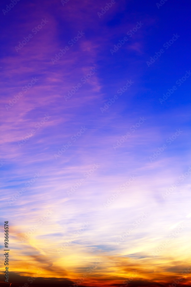 Obraz premium sunset over city