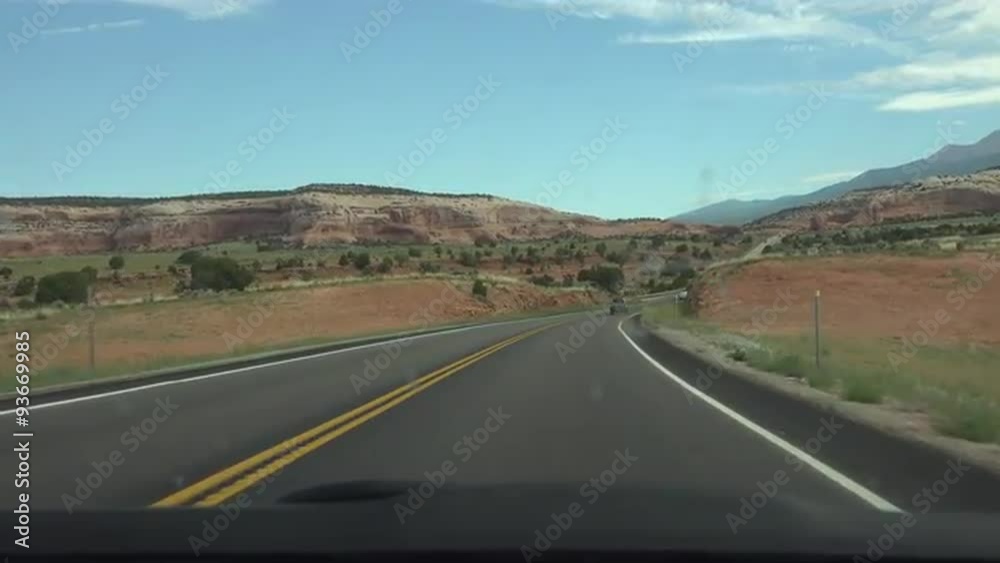 Driving Point of view through window Utah desert 4K Driving Point of view through window Utah desert 4K