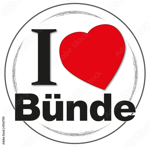 Stempel "I love Bünde"