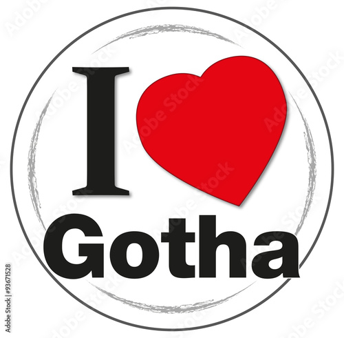 Stempel "I love Gotha"