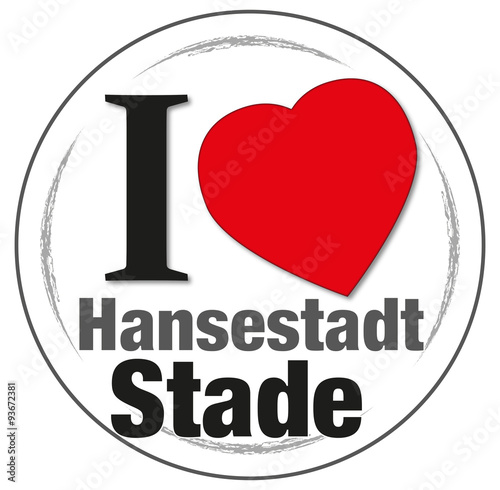 Stempel "I love Hansestadt Stade"