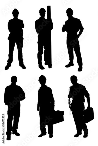 Silhouettes Of Handyman