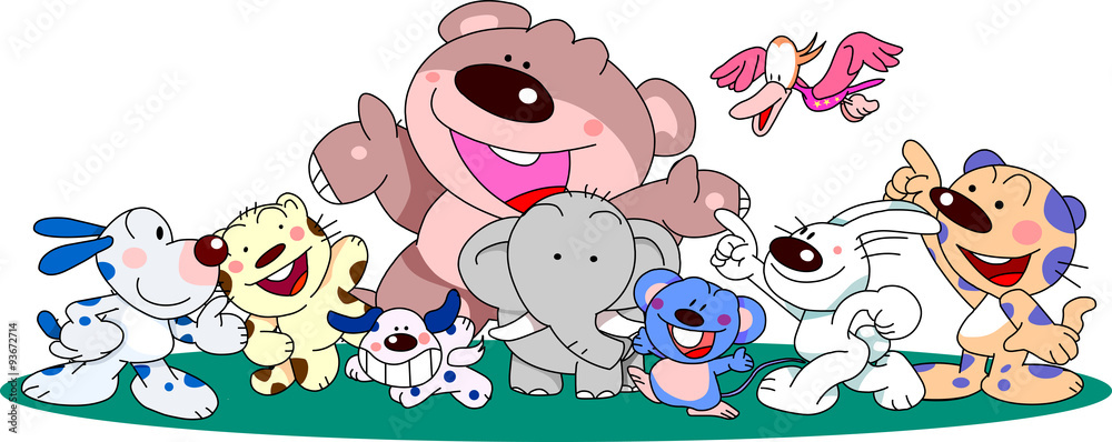 Obraz premium 可愛い動物達