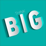 Přidat do schránky
 Najít podobné snímky  Sdílet
Vektorová ilustrace:
Think Big, Inspirational motivational quote. Simple trendy design