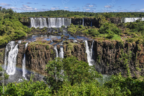 Perspective view at Iguazu Falls   Brazil