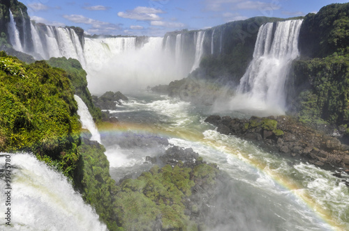 Devil s Throat with rainbow at Iguazu Falls   Brazil