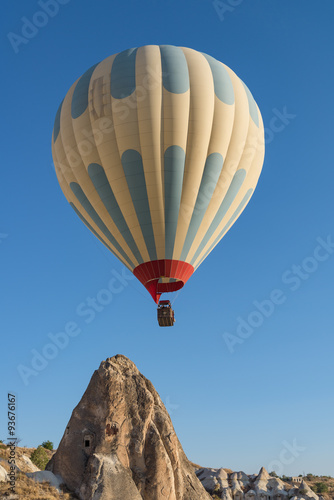 Hot air balloon at Cappadocia in the morning , Turkey