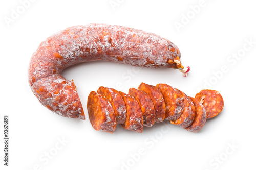 sliced chorizo sausage