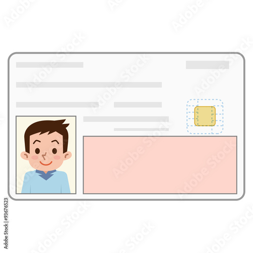 身分証明書　カード　男性
