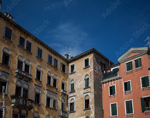 Typical historic architecture in Venice Italy