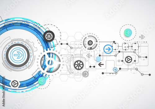 Abstract digital communication technology background.