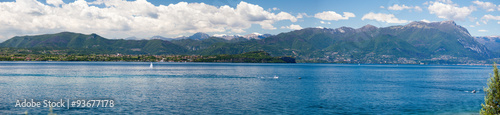 Panoramic view of lake Garda in Italy