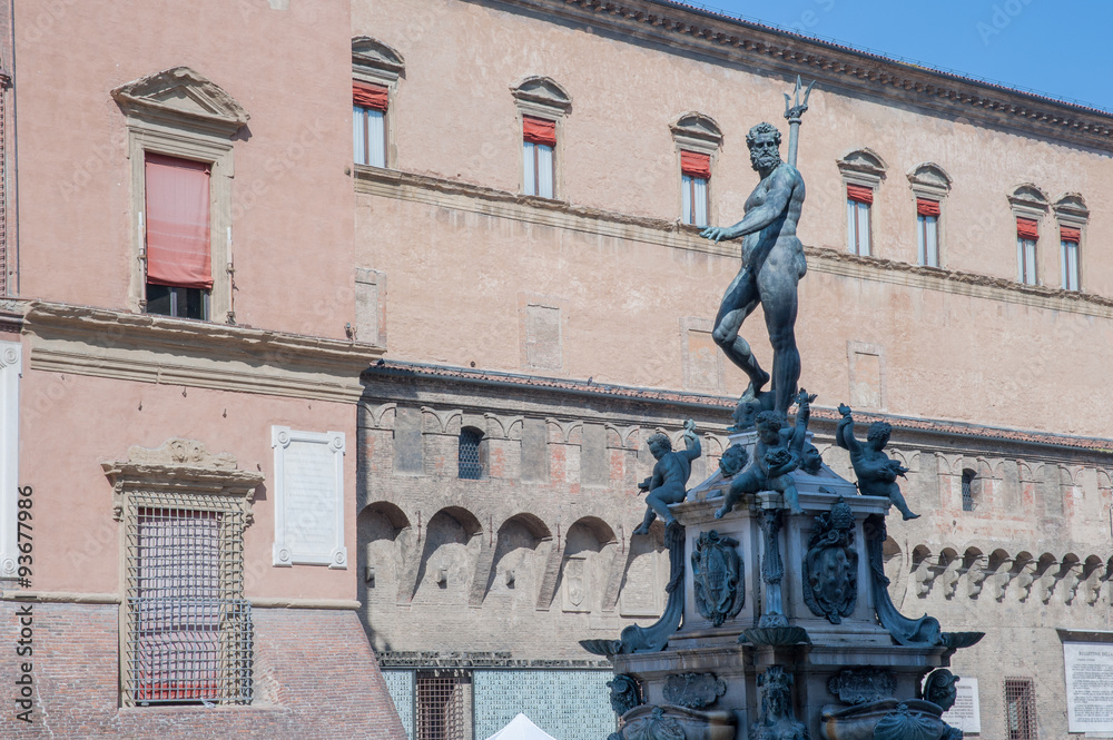 Fototapeta premium Bologna, fontana del Nettuno