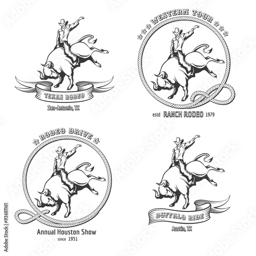 Rodeo Emblem Set