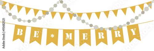 be merry weihnachtsgirlande