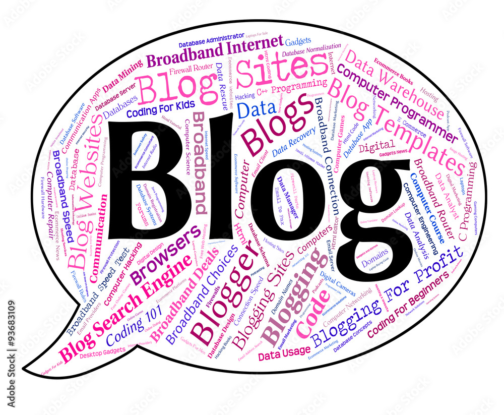 Blog Word Represents Weblog Websites And Web Blog Word Represents Weblog Websites And Web